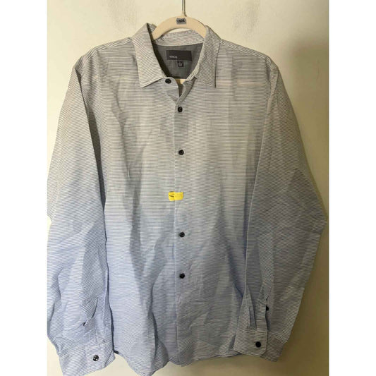 Men's Bundle of 2 Vince Long Sleeve Button Down Shirts Sz L