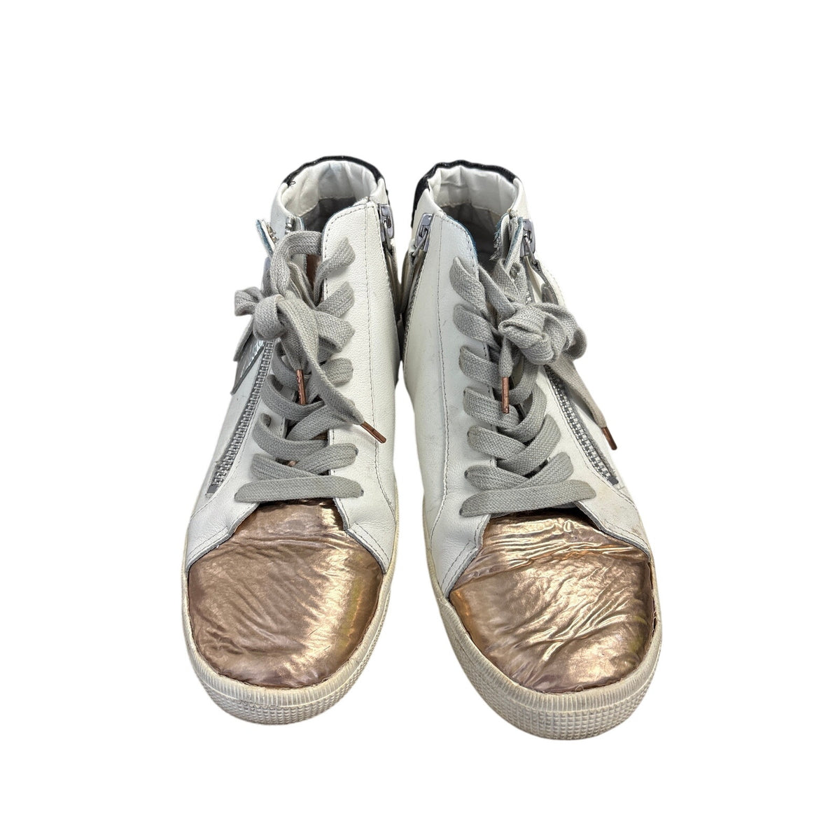 Dolce Vita Metallie Toe White High Tops Sz 10