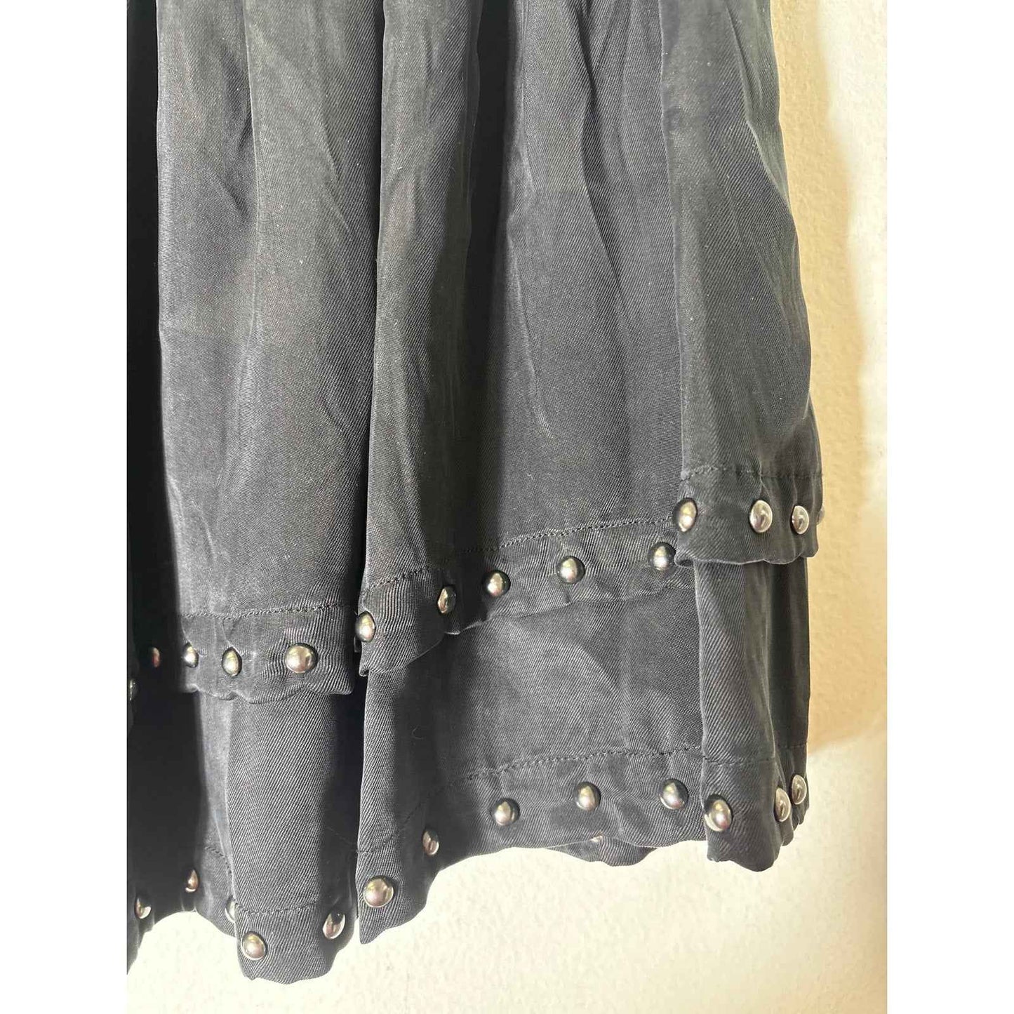 Rails Black Layered Studded Skirt Sz S