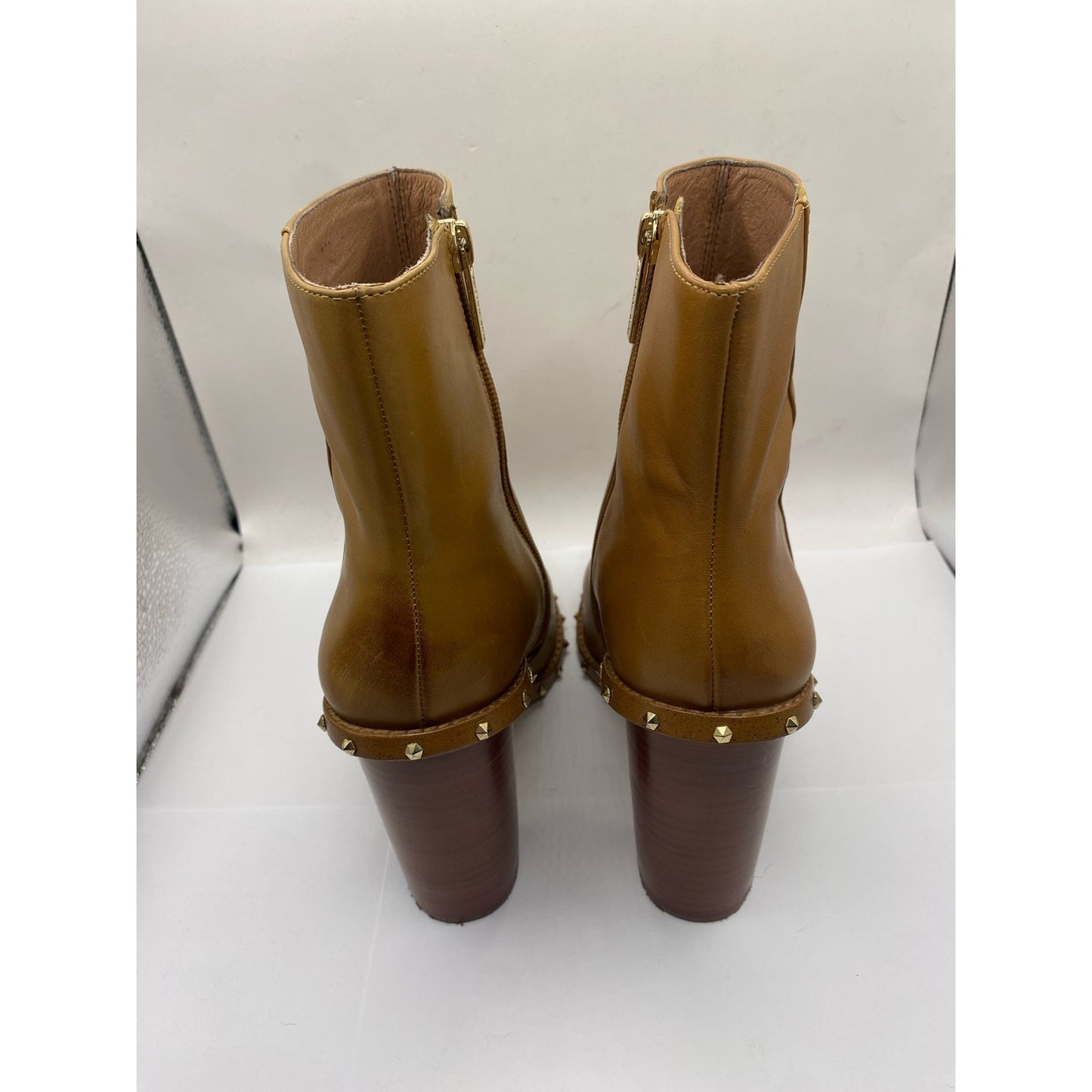 Ginanni Gini Brown Leather Bootie Sz 8.5
