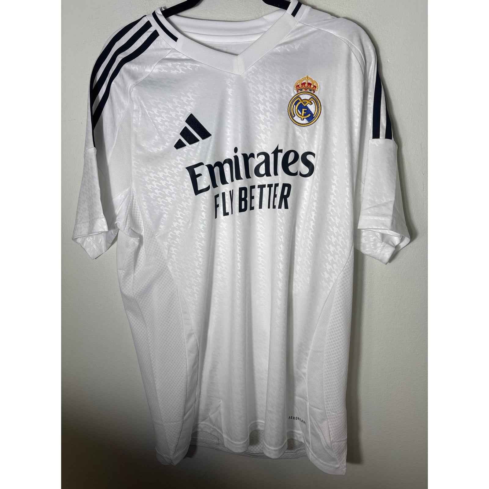Men's NWT Adidas White Emerites Soccer Jersey Sz 2XL