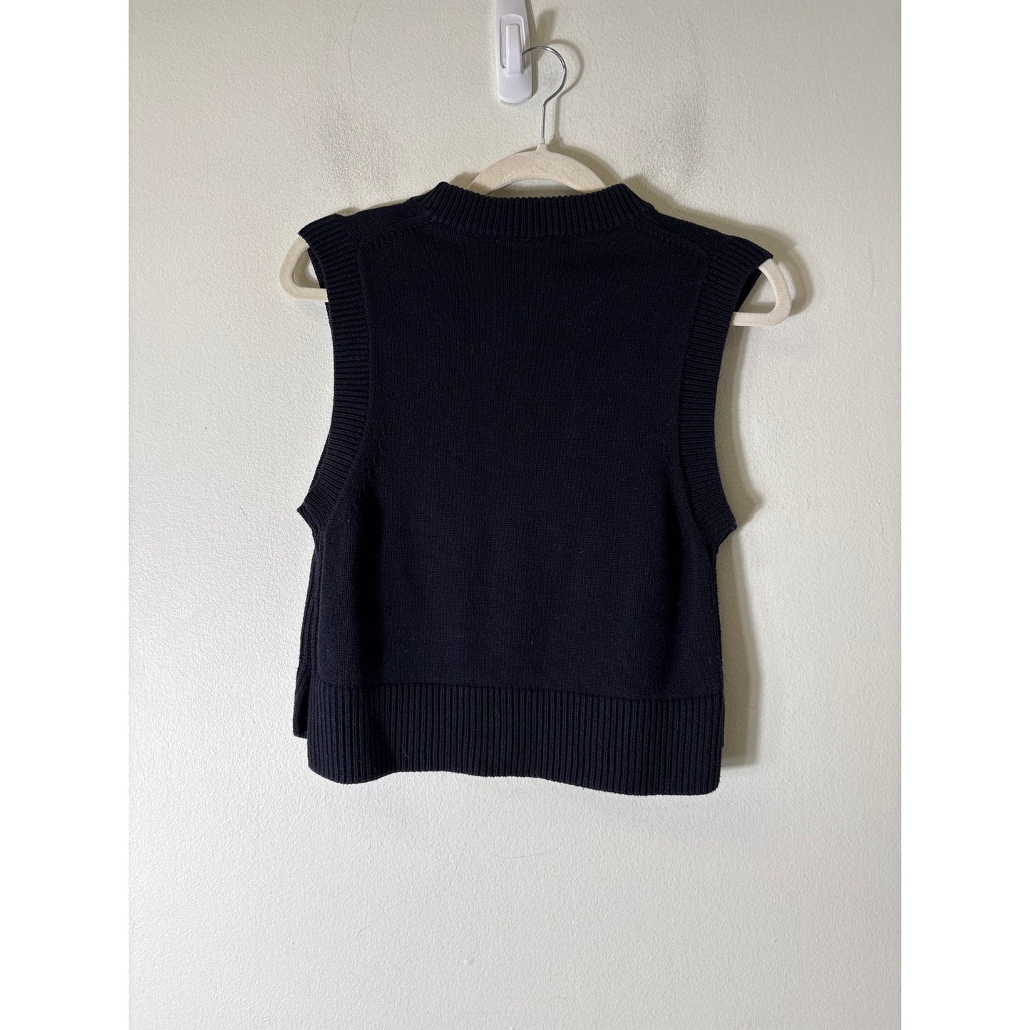 French Connection Navy Blue Sleeveless Sweater Top Sz XS