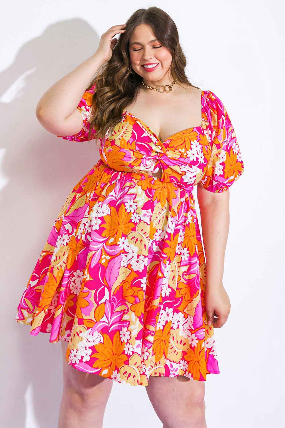 SWEET HARMONY WOVEN MINI DRESS