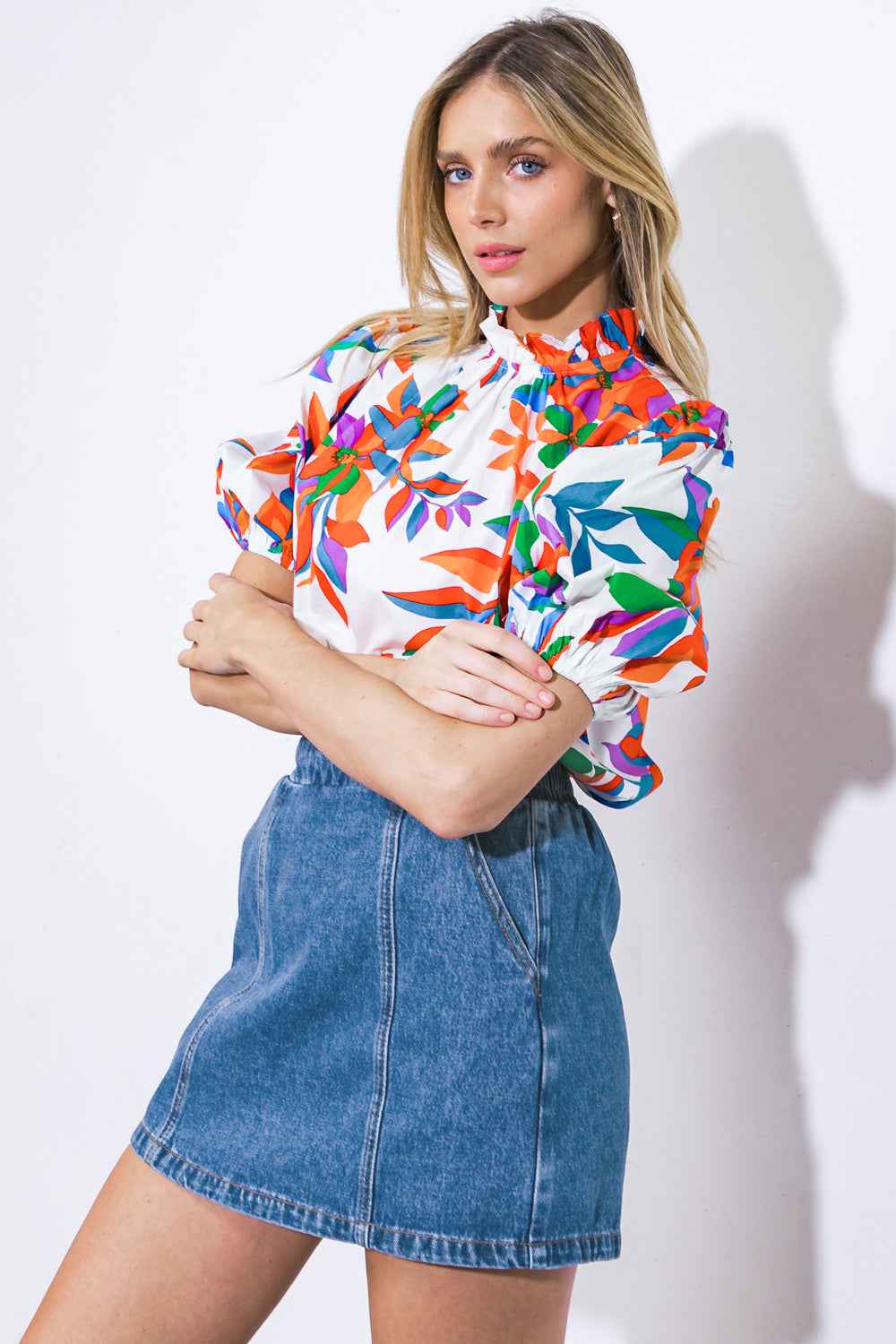 BRAVE NEW WORLD WOVEN TOP