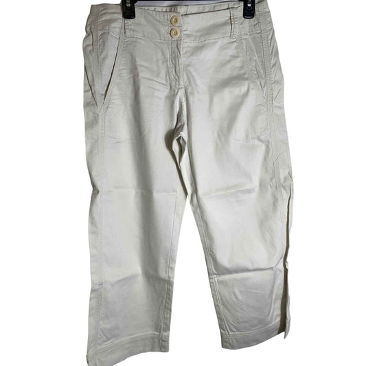 Isda & Co Cotton Khaki Capri Pants Sz 8
